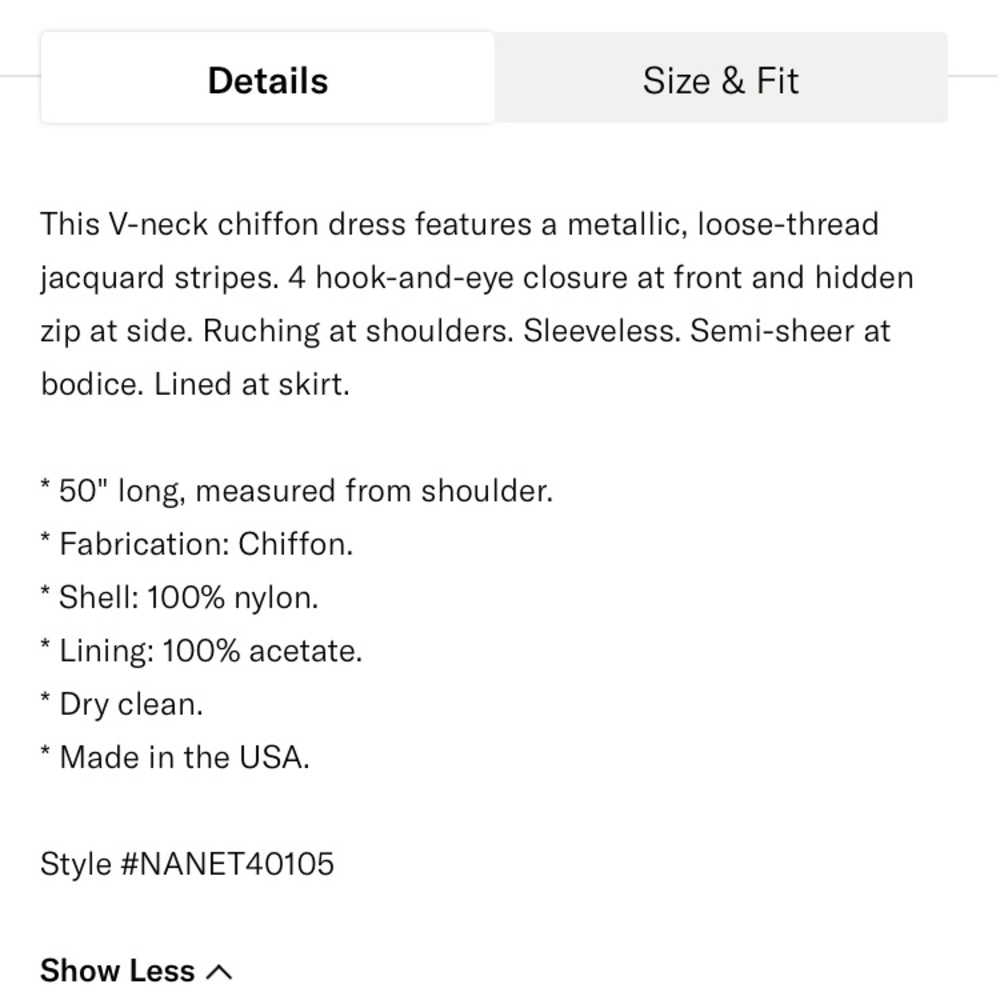 SOLD- Nanette Lepore chiffon jacquard midi dress - Picture 16 of 16